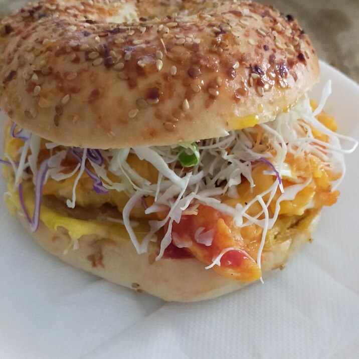 ベーグルサンド